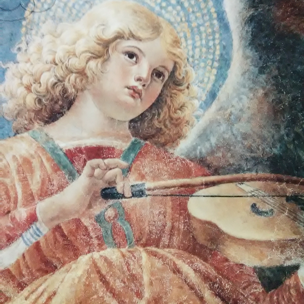Angel Musician Melozzo da Forlì Cardstock 10 x 14 - Picture 2 of 11